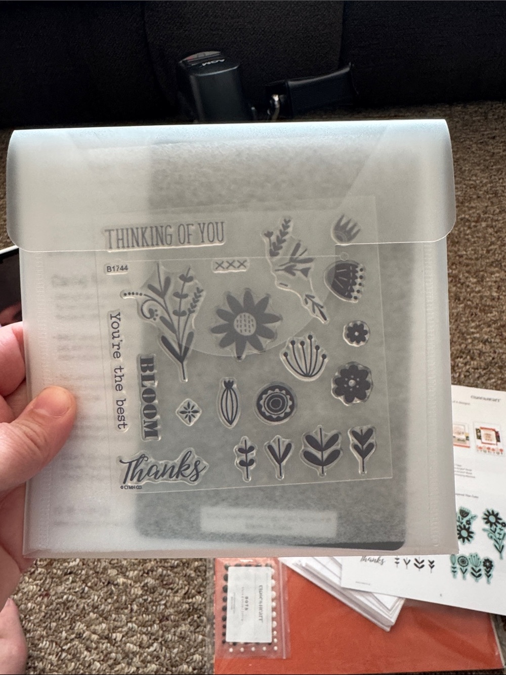 Close To My Heart Hillside Cottage Sticker & Stamp Kit — Coral - Picture 3 of 3